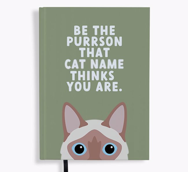 Be The Purrson: Personalized {breedFullName} Notebook